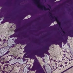 Voilet Katan Banaras Saree (5)