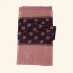 Wine & Dusty Rose Zari Woven Silk Saree (1)