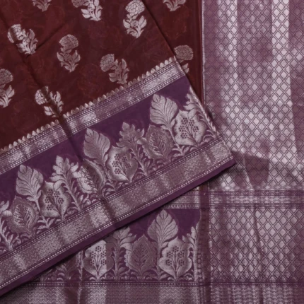 wine Fancy Saree (3)