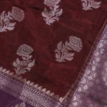 wine Fancy Saree (5)