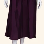 Wine Layered Long Frock (3)