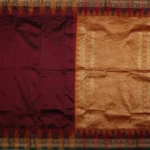 Wine Temple Border Kanchi Pattu Saree (2)