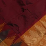 Wine Temple Border Kanchi Pattu Saree (5)